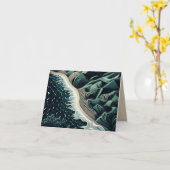 Serene Shores Karte (Gelbe Blume)