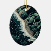 Serene Shores Keramik Ornament (Rechts)