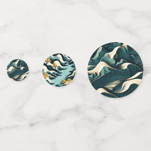 Serene Shores Konfetti (Rückseiten)