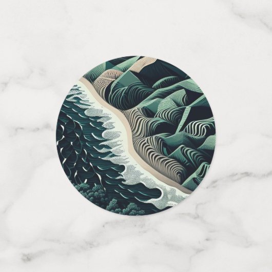 Serene Shores Konfetti (Klein Vorderseite)