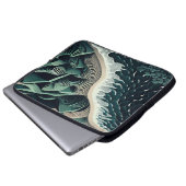 Serene Shores Laptopschutzhülle (Vorne Knopf)