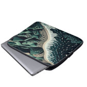 Serene Shores Laptopschutzhülle (Vorne Knopf)