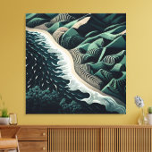 Serene Shores Leinwanddruck (Insitu (Wohnzimmer))