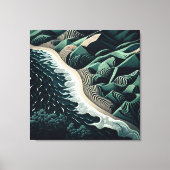 Serene Shores Leinwanddruck (Vorderseite)