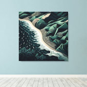 Serene Shores Leinwanddruck (Insitu (Holzboden))