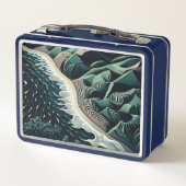 Serene Shores Metall Brotdose (Rückseite)