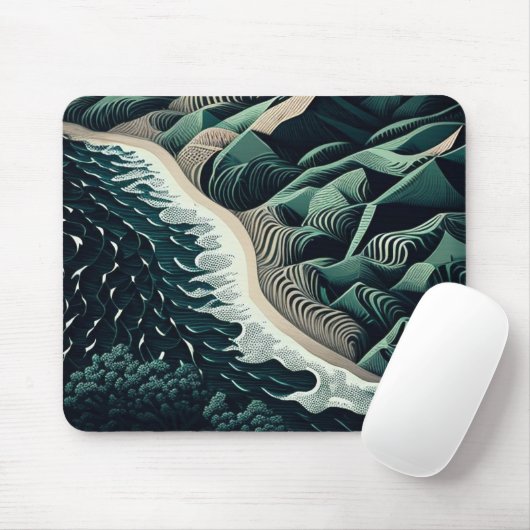 Serene Shores Mousepad (Mit Mouse)