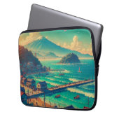 Serene Shores of Fuji Laptopschutzhülle (Vorderseite Links)