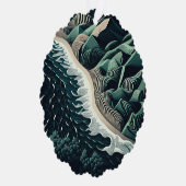 Serene Shores Ornament Karte (Rechts)