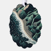 Serene Shores Ornament Karte (Links)