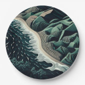 Serene Shores Pappteller (Vorderseite)