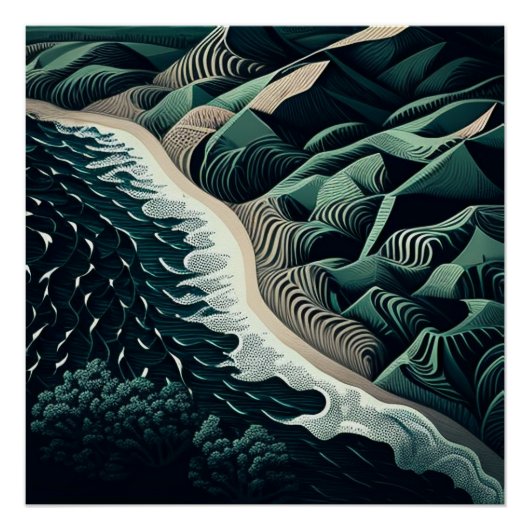 Serene Shores Poster (Vorderseite)