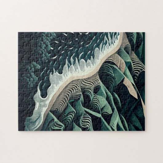 Serene Shores Puzzle (Horizontal)