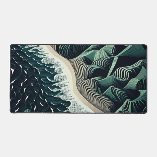 Serene Shores Schreibtischunterlage (Vorderseite)