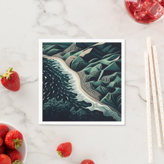 Serene Shores Serviette (Beispiel)