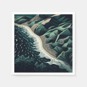 Serene Shores Serviette (Vorderseite)