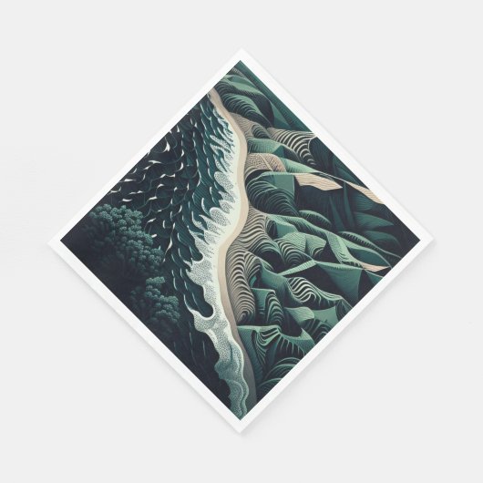 Serene Shores Serviette (Ecke)
