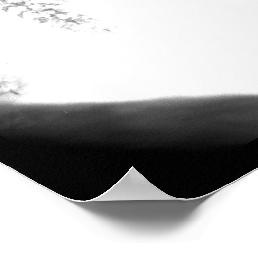 Serene Sierra Snowstorm Poster (Ecke)