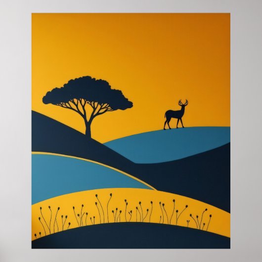 Serene Silhouettes Poster (Vorne)