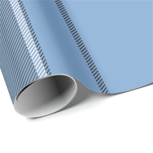 Serene Sky Blue and Slate Winter Tartan Plaid Geschenkpapier (Rolleneckpunkt)