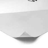 Serene Sky Gray St. Francis Assissi Gebet Poster (Ecke)