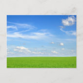Serene Sky Meadow Postkarte (Vorderseite)