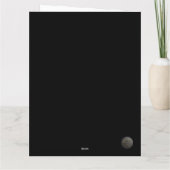 Serene snowy landscape illuminated by lit trees karte (Rückseite)