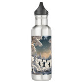"Serene Snowy Nights" Edelstahlflasche (Links)