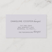 Serene Soft Watercolor Trees Business Card Visitenkarte (Rückseite)