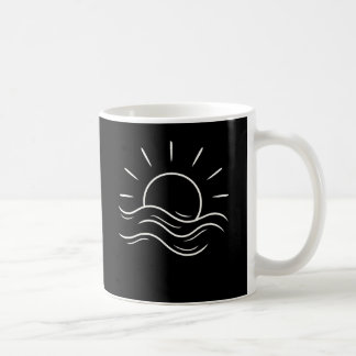 Serene Sonnenaufgang über den Ozeanwellen Kaffeetasse