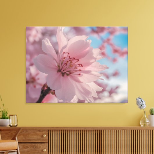 Serene Spring Flower Art Canvas Print Leinwanddruck (Insitu (Wohnzimmer))