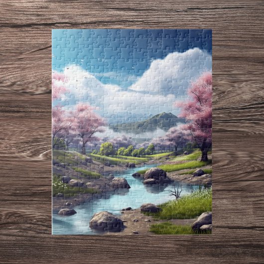 Serene Spring Mountain Puzzle