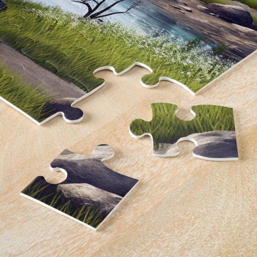 Serene Spring Mountain Puzzle (Seite)