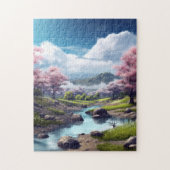 Serene Spring Mountain Puzzle (Vertikal)