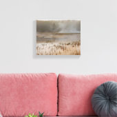 Serene Steam: Eine Friedliche Yellowstone-Szene Leinwanddruck (Insitu (Wohnzimmer))