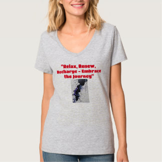 "Serene Steel: Women's Light Steel T - Shirt - Rel