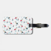 Serene Stork Sanctuary - Eleganter Teich Szene Gepäckanhänger (Rückseite horizontal)