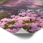 Serene Stream und Sakura Trees Poster (Ecke)