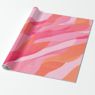 Serene Streifen: Pastelinie Art Geschenkpapier
