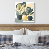 Serene Succulents Leinwanddruck (Insitu (Schlafzimmer))