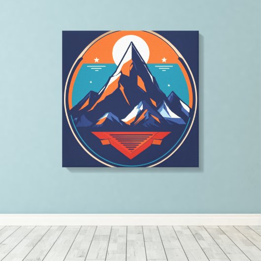 Serene Summit Graphic Leinwand (Insitu (Holzboden))
