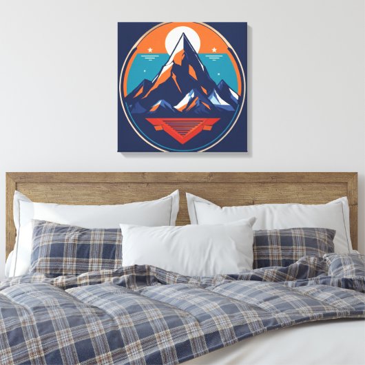 Serene Summit Graphic Leinwand (Insitu (Schlafzimmer))