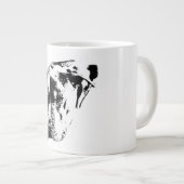 Serene Sun-Squint - Pitbull Mix Portrait Jumbo-Tasse (Vorderseite Rechts)