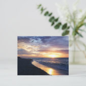 Serene Sunrise am mexikanischen Strand Postkarte (Stehend Vorderseite)