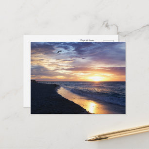 Serene Sunrise am mexikanischen Strand Postkarte