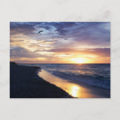 Serene Sunrise am mexikanischen Strand Postkarte (Vorderseite)