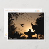 Serene Sunrise in Canggu Bali - Postcard Postkarte (Vorne/Hinten)