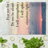 SERENE SUNRISE ISAIAH 41:10 KÜCHENTUCH (Gefaltet)