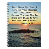 SERENE SUNRISE JEREMIAH 29:11 SCRIPTURE DESIGN NOTIZBLOCK (Vorderseite)