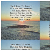 SERENE SUNRISE JEREMIAH 29:11 SCRIPTURE DESIGN STOFF (Nahaufnahme)
